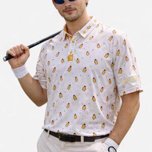 BogeyBros Beer Bottle novelty Print Golf Polo Shirt Size 3XL | Novelty Golfcore
